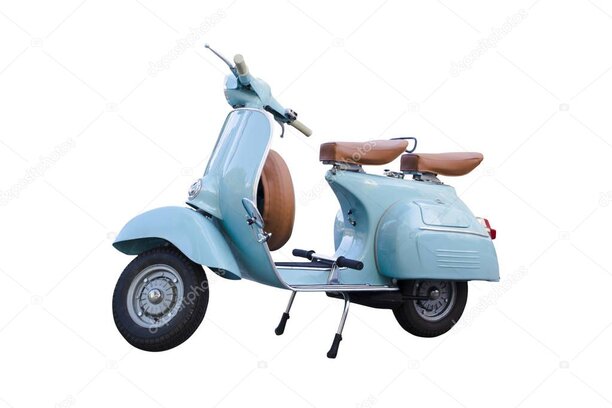 Vespa d’epoca restaurata e lucidata in officina